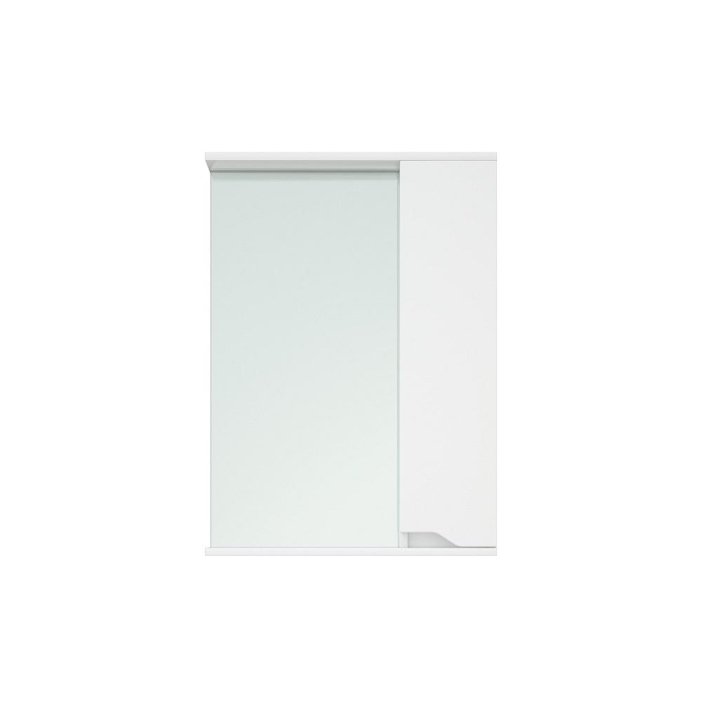 Шкаф зеркальный подвесной look с подсветкой 60х80 см цвет белый