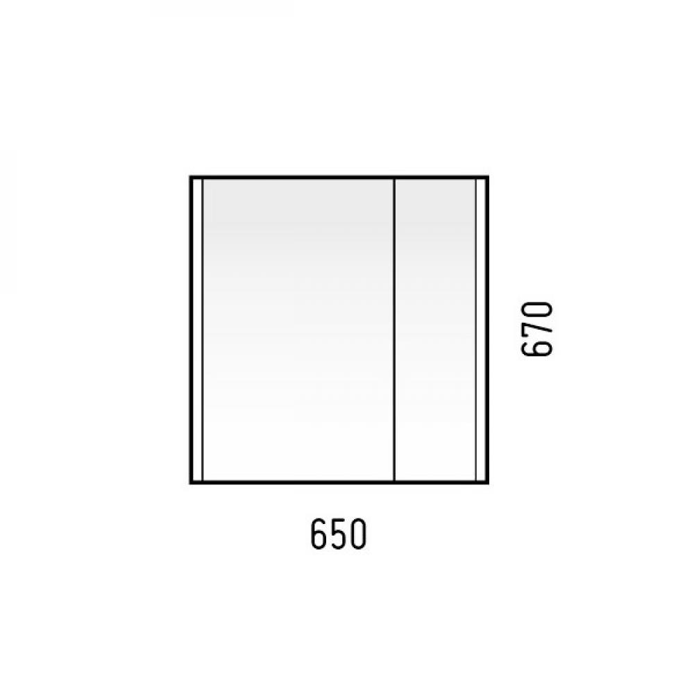 Фото 2 Зеркало-шкаф "Верона 65/2" лайн 9611 Фото 2 Зеркало-шкаф "Верона 65/2" лайн 9611