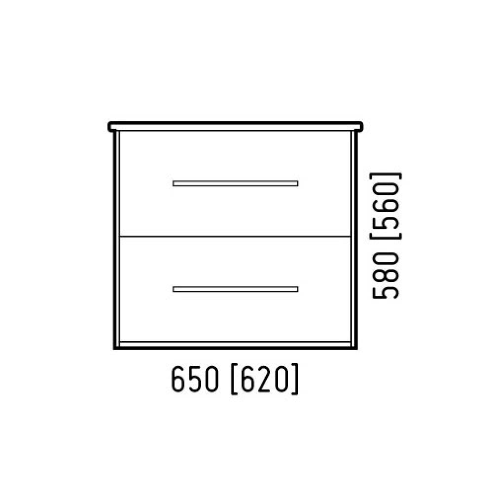 Фото 2 Тумба "Гольф 65" навесная сонома 10573 Фото 2 Тумба "Гольф 65" навесная сонома 10573