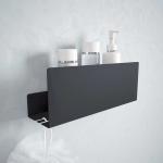 Полка металл. под мочалку 320х120 черный 23368 Полка металл. под мочалку 320х120 черный 23368