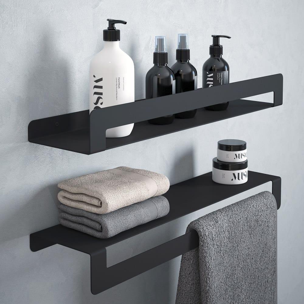 Полка металл. универсальная 500х60 черный 23382 Полка металл. универсальная 500х60 черный 23382