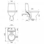 Фото 2 Унитаз-компакт Rosa "Браво" 20270 Фото 2 Унитаз-компакт Rosa "Браво" 20270