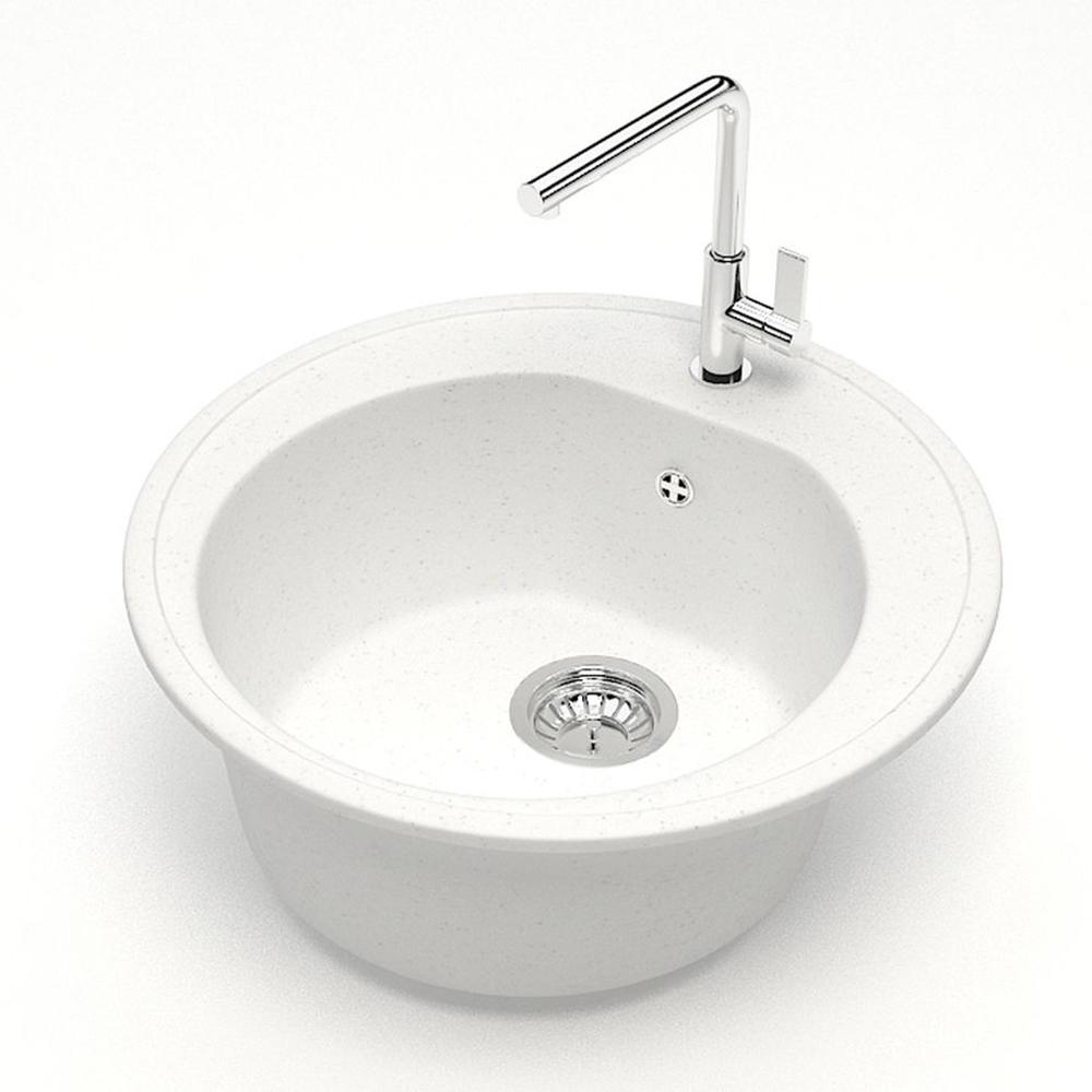Мойка мат. J3G31 Черая (белый) Glanz 22340 Мойка мат. J3G31 Черая (белый) Glanz 22340