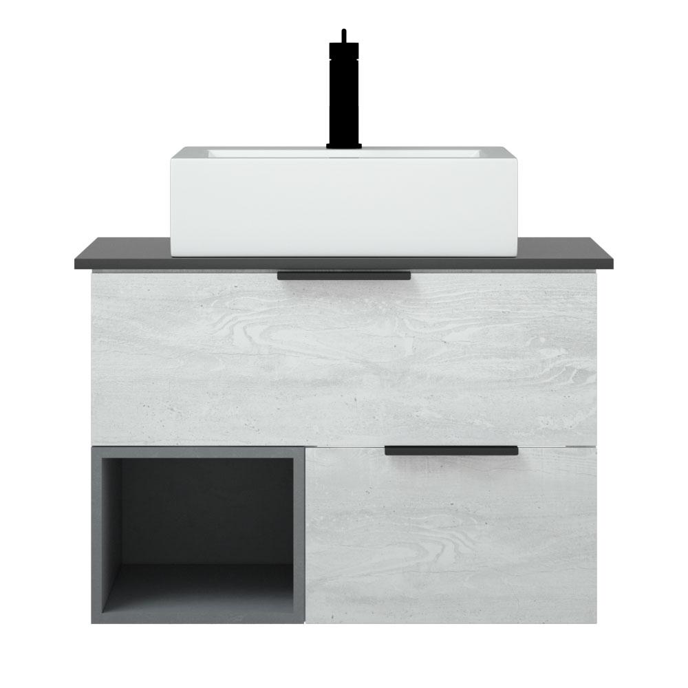 Фото 2 Тумба "Графит 80" Z2 навесная 20002 Фото 2 Тумба "Графит 80" Z2 навесная 20002