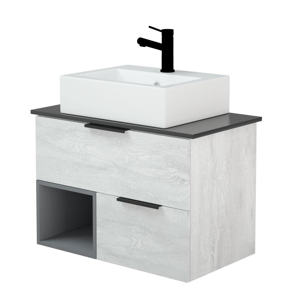 Фото 3 Тумба "Графит 80" Z2 навесная 20002 Фото 3 Тумба "Графит 80" Z2 навесная 20002