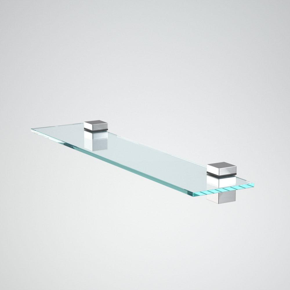 Полка стеклянная прозрачная 50х12х6 полкодерж.14386 Полка стеклянная прозрачная 50х12х6 полкодерж.14386