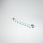 Полка стеклянная прозрачная 80х12х6  полкодерж. 14389 Полка стеклянная прозрачная 80х12х6  полкодерж. 14389