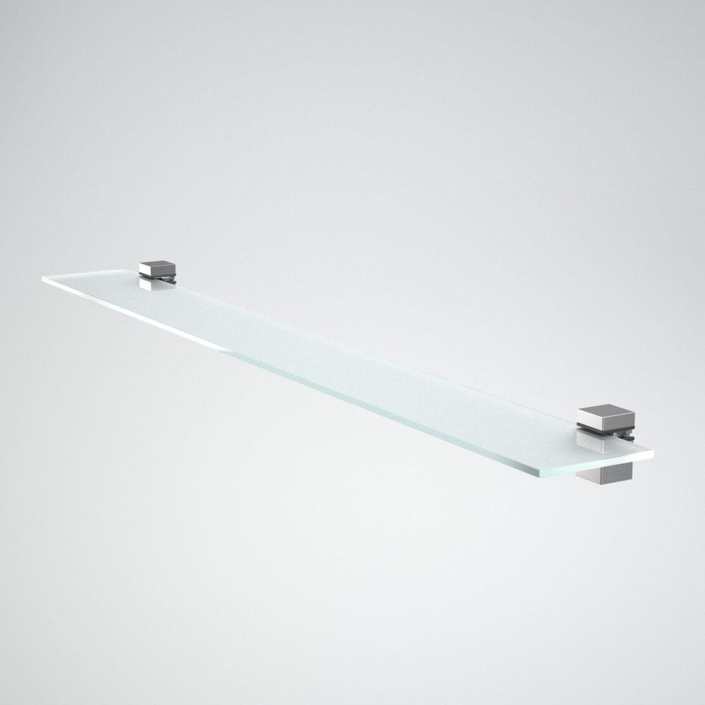 Полка стеклянная матовая 90х12х6 полкодерж. 13096 Полка стеклянная матовая 90х12х6 полкодерж. 13096