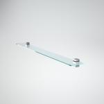 Полка стеклянная прозрачная 90х12х6 полкодерж. 14390 Полка стеклянная прозрачная 90х12х6 полкодерж. 14390