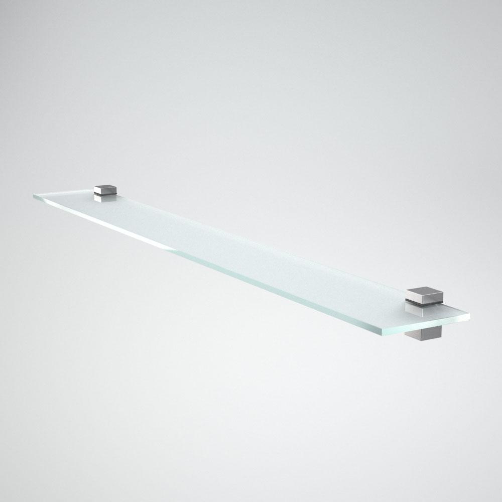 Полка стеклянная матовая 100х12х8 полкодерж. 13095 Полка стеклянная матовая 100х12х8 полкодерж. 13095