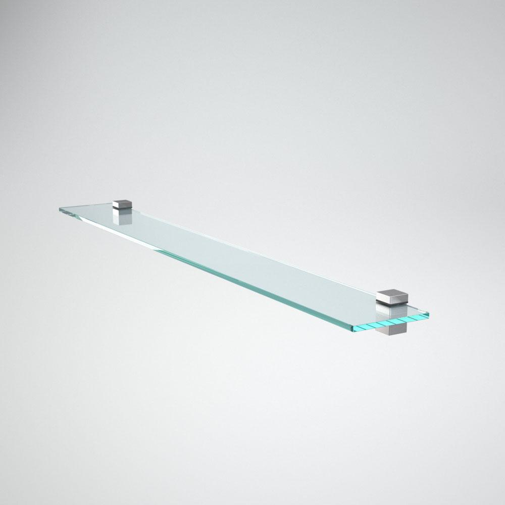 Полка стеклянная прозрачная 100х12х8 полкодерж. 14384 Полка стеклянная прозрачная 100х12х8 полкодерж. 14384