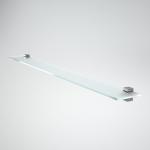 Полка стеклянная матовая 120х12х8 полкодерж. 13091 Полка стеклянная матовая 120х12х8 полкодерж. 13091