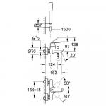 Фото 2 Смеситель для ванны 32832000 GROHE Eurosmart Cosmopolitan 15344 Фото 2 Смеситель для ванны 32832000 GROHE Eurosmart Cosmopolitan 15344