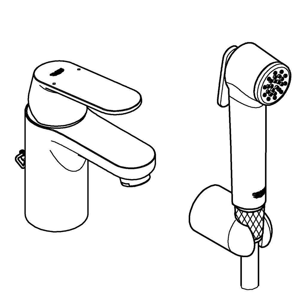 Фото 3 Смеситель 23125000 GROHE Eurosmart Cosmopolitan с гигиеническим душем 15475 Фото 3 Смеситель 23125000 GROHE Eurosmart Cosmopolitan с гигиеническим душем 15475