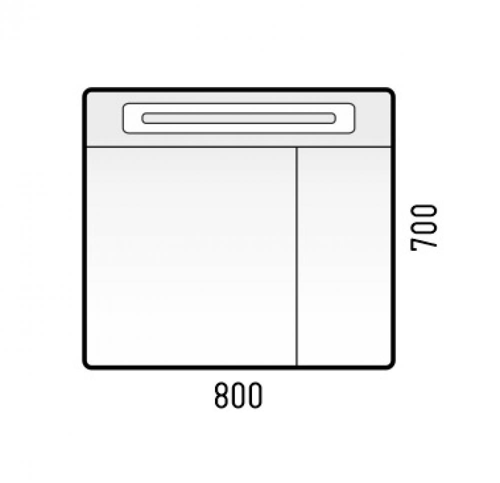 Фото 3 Зеркало-шкаф "Остин 80С" пайн 14144 Фото 3 Зеркало-шкаф "Остин 80С" пайн 14144