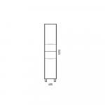 Фото 3 Пенал "Остин 40" пайн/белый 14010 Фото 3 Пенал "Остин 40" пайн/белый 14010