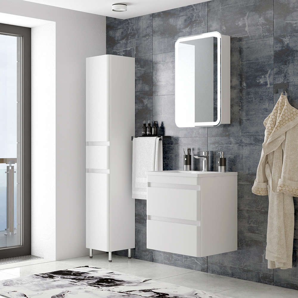 Алабама 60 Белый глянец (комплект навесной)