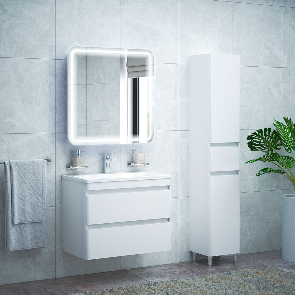 Алабама 80 Белый глянец (комплект навесной)